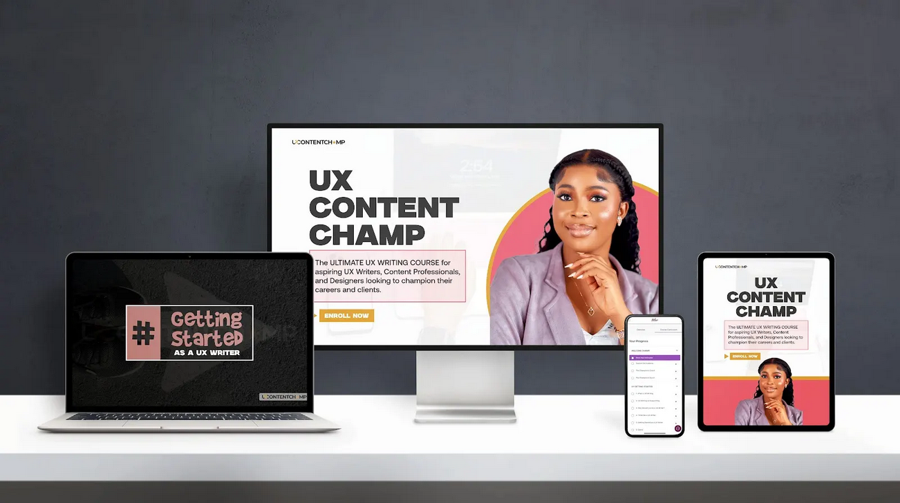 UX Content Champ Free UX Writing Course